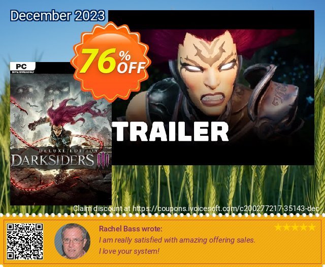 Darksiders 3 - Deluxe Edition PC (EU) 令人敬畏的 销售 软件截图