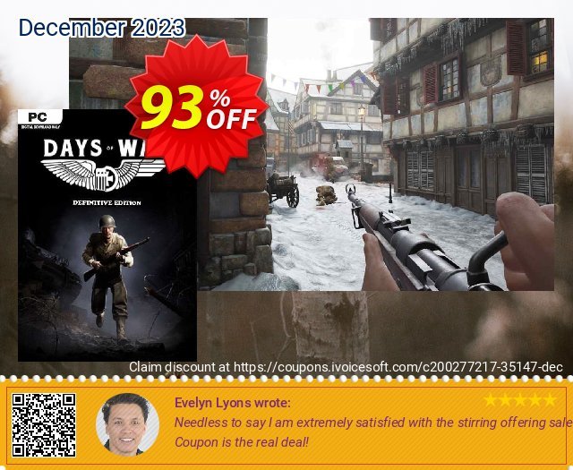 Days of War: Definitive Edition PC (EN) discount 93% OFF, 2024 IT Professionals Day offering sales. Days of War: Definitive Edition PC (EN) Deal 2024 CDkeys