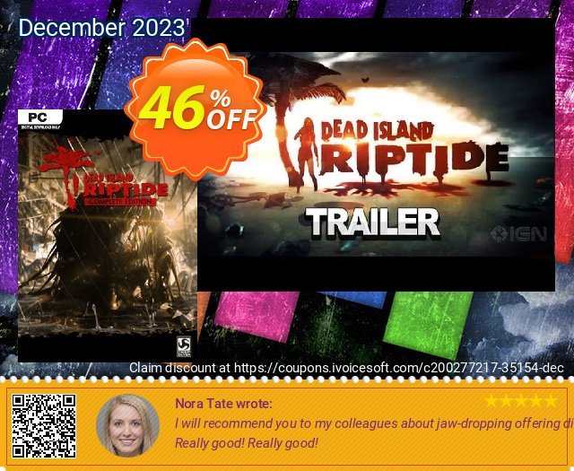 Dead Island: Riptide Complete Edition PC (EU) discount 46% OFF, 2024 Spring offering sales. Dead Island: Riptide Complete Edition PC (EU) Deal 2024 CDkeys