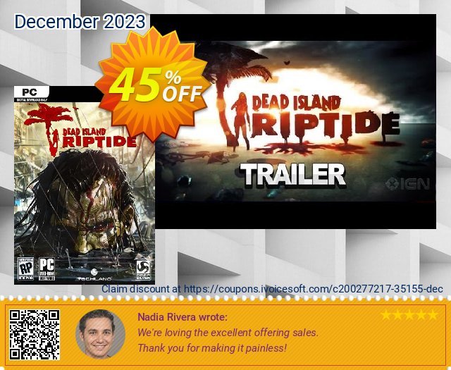 Dead Island: Riptide PC (EU) discount 45% OFF, 2024 Good Friday offering sales. Dead Island: Riptide PC (EU) Deal 2024 CDkeys