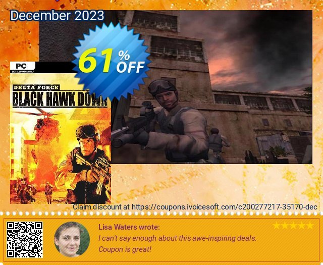 Delta Force Black Hawk Down PC mewah kupon Screenshot