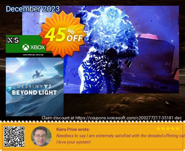 Destiny 2: Beyond Light Xbox One/Xbox Series X|S (US) discount 45% OFF, 2024 April Fools' Day offering discount. Destiny 2: Beyond Light Xbox One/Xbox Series X|S (US) Deal 2024 CDkeys