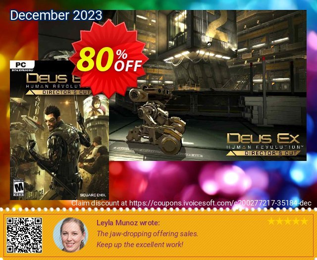 Deus Ex: Human Revolution - Director's Cut PC discount 80% OFF, 2024 Spring promo sales. Deus Ex: Human Revolution - Director&#039;s Cut PC Deal 2024 CDkeys