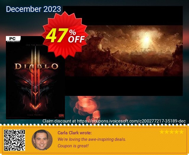 Diablo III PC (EU) discount 47% OFF, 2024 Spring offering sales. Diablo III PC (EU) Deal 2024 CDkeys