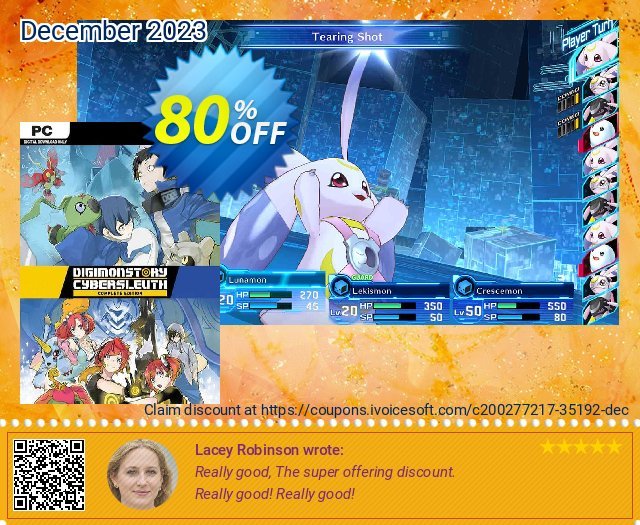 Digimon Story Cyber Sleuth: Complete Edition PC 可怕的 促销 软件截图