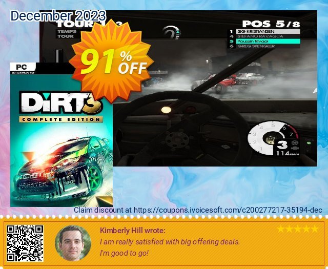 Dirt 3 Complete Edition PC 神奇的 扣头 软件截图