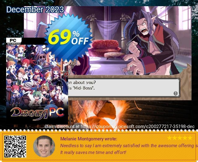 Disgaea PC discount 69% OFF, 2024 IT Professionals Day promo sales. Disgaea PC Deal 2024 CDkeys