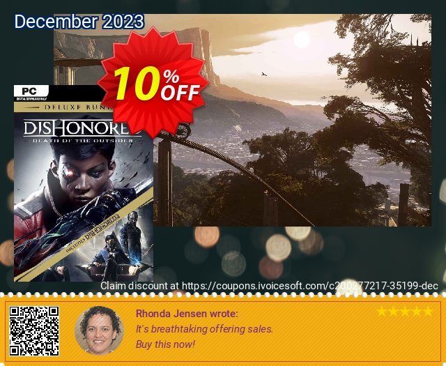 Dishonored: Death of the Outsider - Deluxe Bundle PC verblüffend Diskont Bildschirmfoto