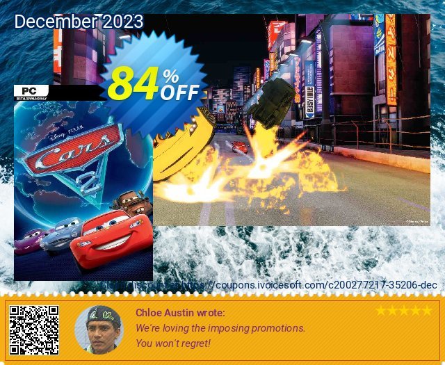 Disney•Pixar Cars 2: The Video Game PC faszinierende Förderung Bildschirmfoto