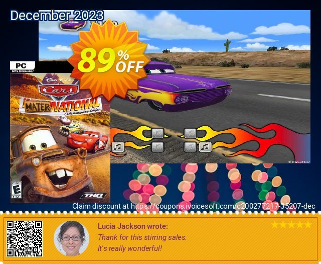Disney Pixar Cars Mater-National Championship PC aufregenden Beförderung Bildschirmfoto