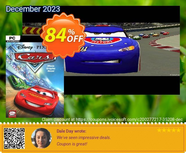 Disney•Pixar Cars PC 令人敬畏的 产品销售 软件截图