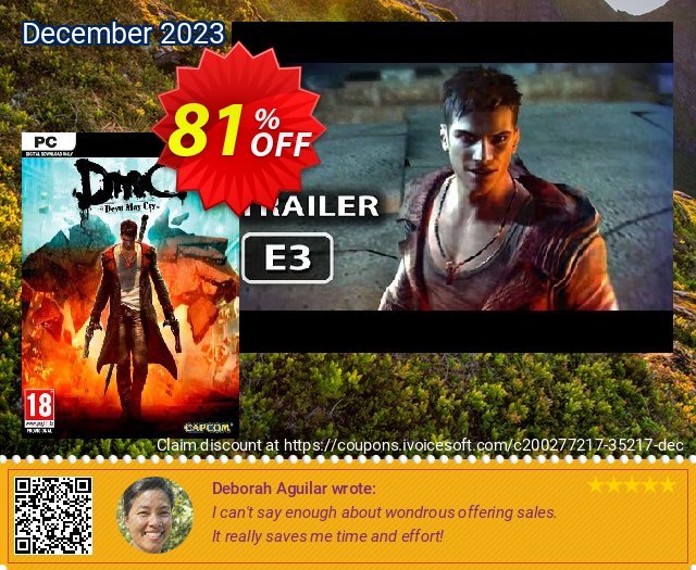 DmC: Devil May Cry PC (EU) discount 81% OFF, 2024 World Press Freedom Day discount. DmC: Devil May Cry PC (EU) Deal 2024 CDkeys