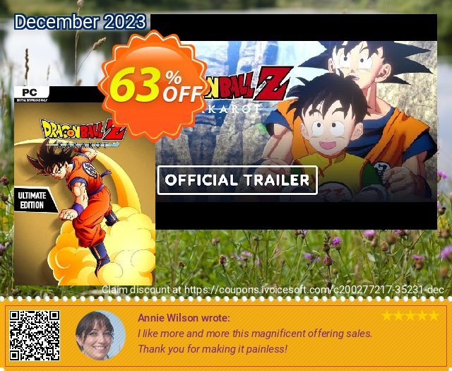 Dragon Ball Z Kakarot Ultimate Edition PC (EU) discount 63% OFF, 2024 April Fools' Day offering sales. Dragon Ball Z Kakarot Ultimate Edition PC (EU) Deal 2024 CDkeys