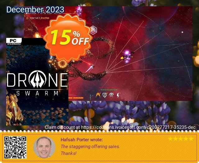 Drone Swarm PC discount 15% OFF, 2024 National Coffee Day offering deals. Drone Swarm PC Deal 2024 CDkeys