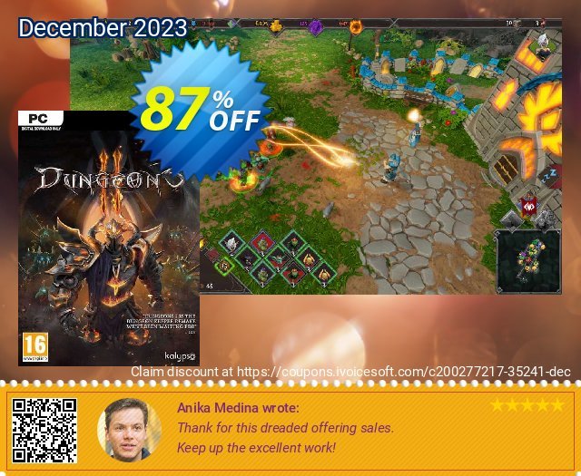 Dungeons 3 PC (EU) discount 87% OFF, 2024 April Fools' Day promo sales. Dungeons 3 PC (EU) Deal 2024 CDkeys
