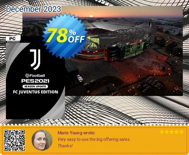 eFootball PES 2021 Juventus Edition PC discount 78% OFF, 2024 African Liberation Day offer. eFootball PES 2024 Juventus Edition PC Deal 2024 CDkeys