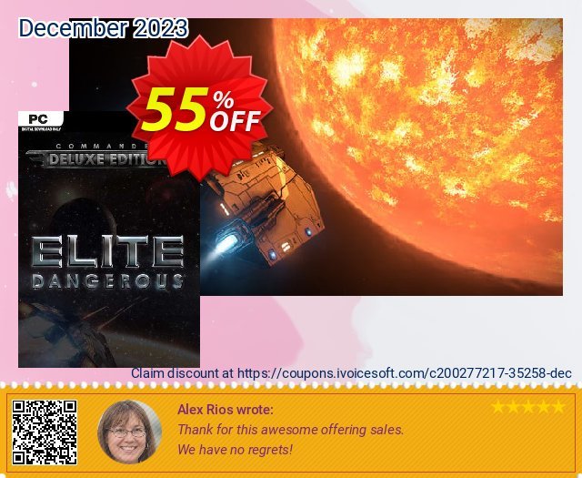 Elite Dangerous: Commander Deluxe Edition PC discount 55% OFF, 2024 Int' Nurses Day offering deals. Elite Dangerous: Commander Deluxe Edition PC Deal 2024 CDkeys