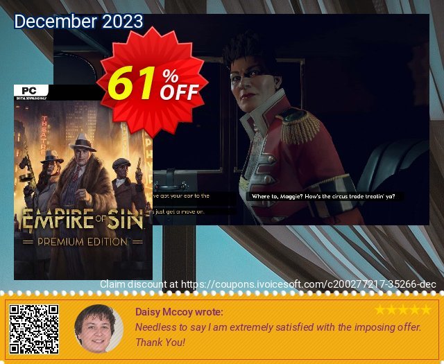 Empire of Sin - Premium Edition PC  멋있어요   제공  스크린 샷