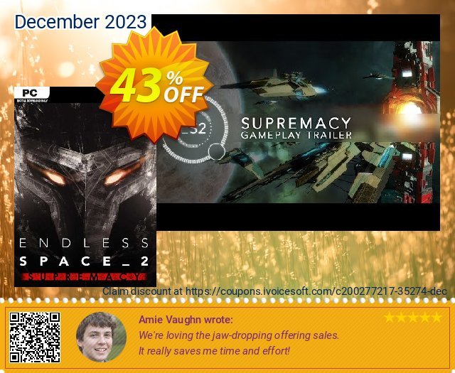 Endless Space 2 - Supremacy PC - DLC (EU) discount 43% OFF, 2024 World Sexual Health Day promo sales. Endless Space 2 - Supremacy PC - DLC (EU) Deal 2024 CDkeys