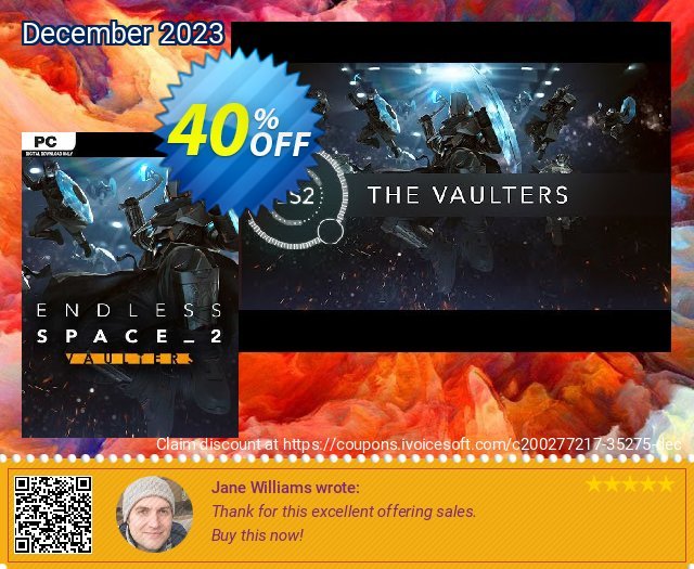 Endless Space 2 - Vaulters PC - DLC (EU) 特別 プロモーション スクリーンショット