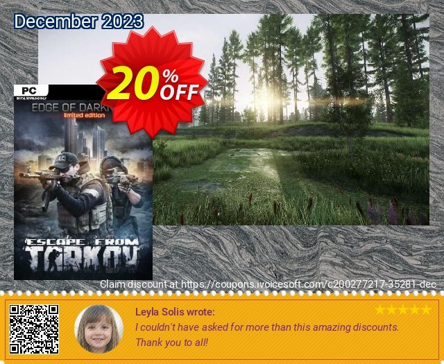 Escape from Tarkov: Edge of Darkness Limited Edition PC (Beta) besten Promotionsangebot Bildschirmfoto