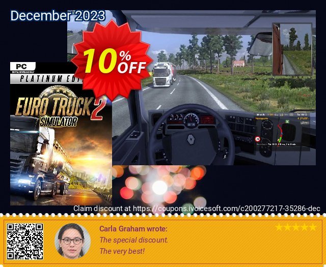 Euro Truck Simulator 2 Platinum Edition PC großartig Verkaufsförderung Bildschirmfoto