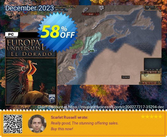 Europa Universalis IV - El Dorado PC - DLC discount 58% OFF, 2024 Spring discount. Europa Universalis IV - El Dorado PC - DLC Deal 2024 CDkeys