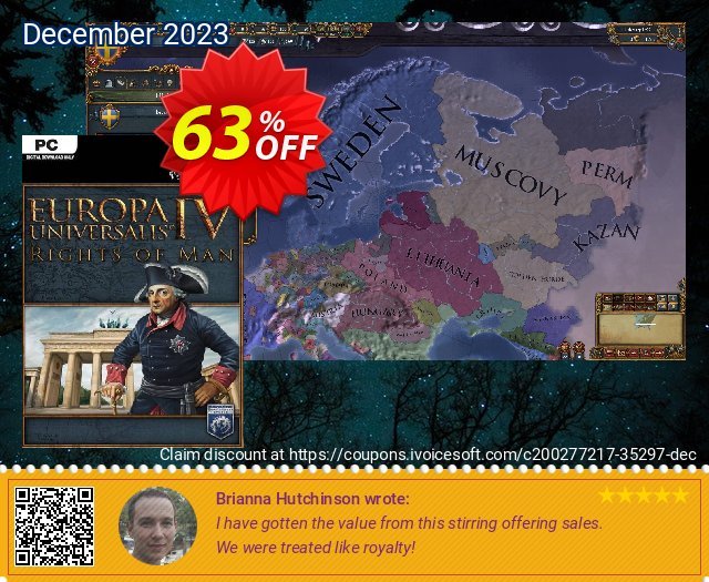 Europa Universalis IV: Rights of Man PC - DLC discount 63% OFF, 2024 Easter Day offering deals. Europa Universalis IV: Rights of Man PC - DLC Deal 2024 CDkeys