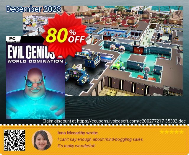 Evil Genius 2: World Domination PC discount 80% OFF, 2024 Easter Day offering sales. Evil Genius 2: World Domination PC Deal 2024 CDkeys