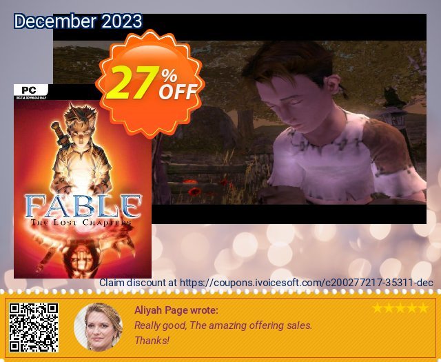 Fable: The Lost Chapters PC discount 27% OFF, 2024 Wildlife Day offering deals. Fable: The Lost Chapters PC Deal 2024 CDkeys