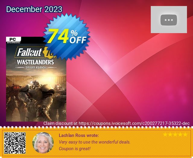 Fallout 76: Wastelanders Deluxe Edition PC (EMEA) verblüffend Außendienst-Promotions Bildschirmfoto