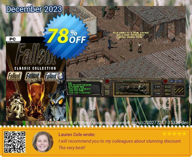 Fallout Classic Collection PC 대단하다  가격을 제시하다  스크린 샷