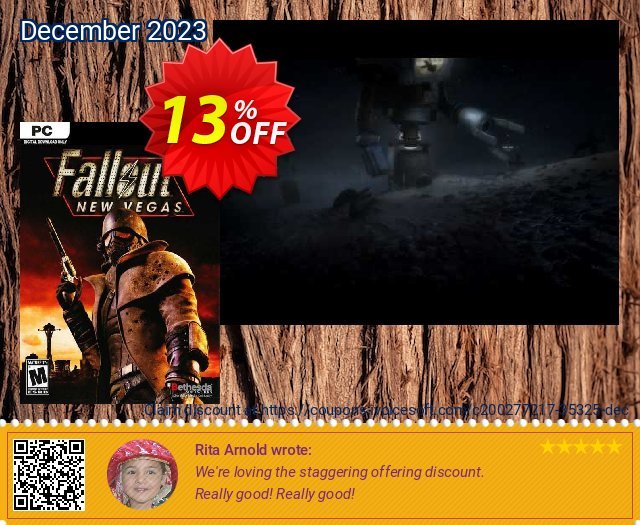 Fallout New Vegas PC (DE) discount 13% OFF, 2024 World Heritage Day offering sales. Fallout New Vegas PC (DE) Deal 2024 CDkeys