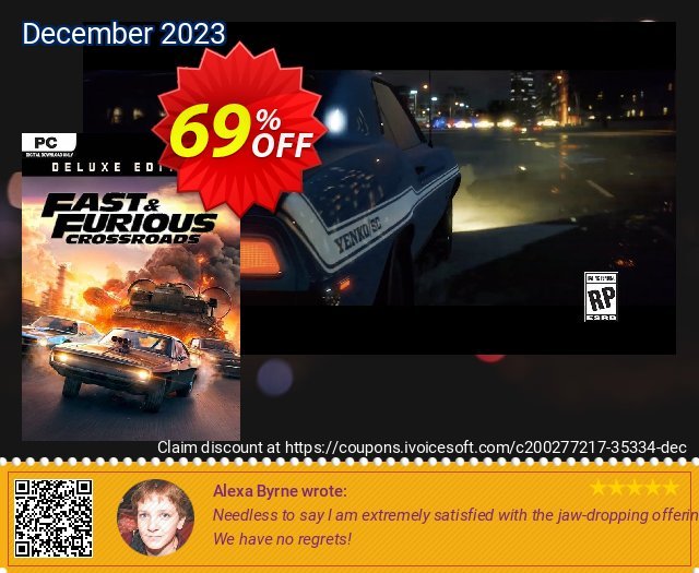 Fast and Furious Crossroads - Deluxe Edition PC discount 69% OFF, 2024 World Environment Day promo sales. Fast and Furious Crossroads - Deluxe Edition PC Deal 2024 CDkeys