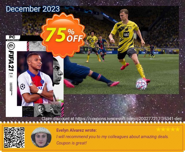 FIFA 21 - Champions Edition PC (EN) discount 75% OFF, 2024 April Fools' Day offering sales. FIFA 21 - Champions Edition PC (EN) Deal 2024 CDkeys