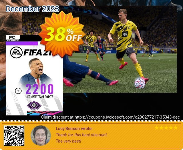 FIFA 21 PC + 2200 FIFA Points Bundle discount 38% OFF, 2024 April Fools' Day offering sales. FIFA 21 PC + 2200 FIFA Points Bundle Deal 2024 CDkeys