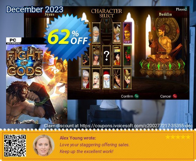 Fight of Gods PC discount 62% OFF, 2024 Podcast Day offering sales. Fight of Gods PC Deal 2024 CDkeys