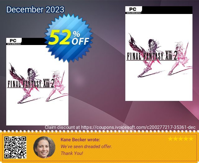 Final Fantasy XIII 13 - 2 PC mengherankan kupon diskon Screenshot