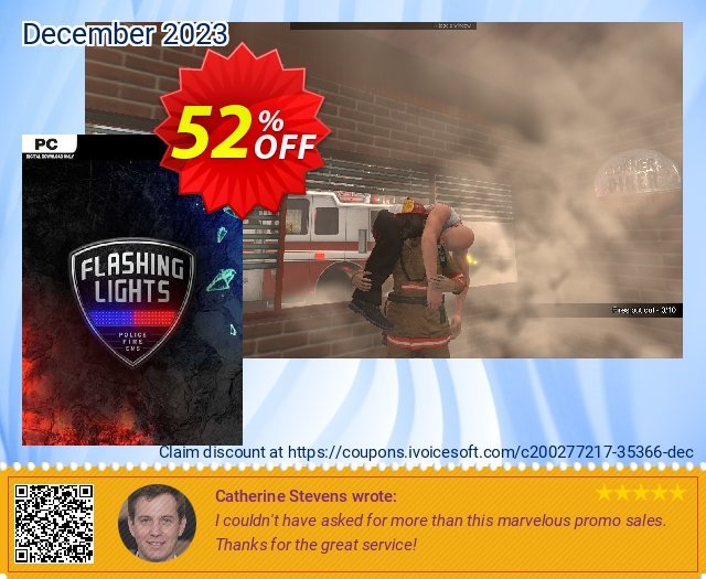 Flashing Lights - Police, Firefighting, Emergency Services Simulator PC 令人敬畏的 优惠券 软件截图