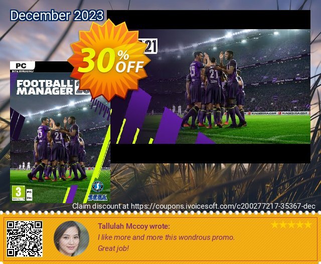Football Manager 2021 PC (EU) 令人敬畏的 优惠券 软件截图