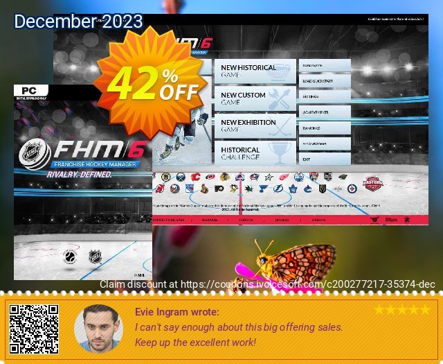 Franchise Hockey Manager 6 PC (EN) 可怕的 优惠 软件截图
