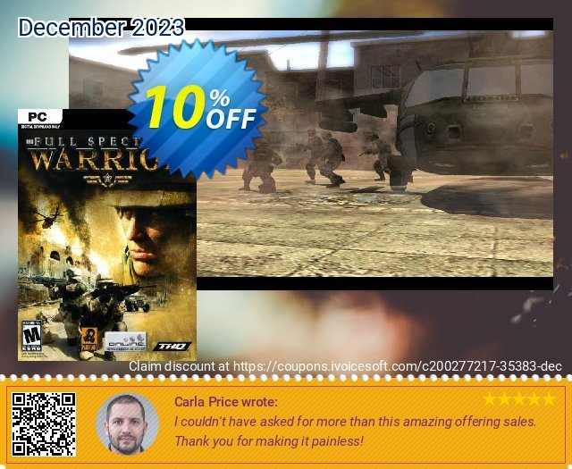 Full Spectrum Warrior PC wunderschön Promotionsangebot Bildschirmfoto