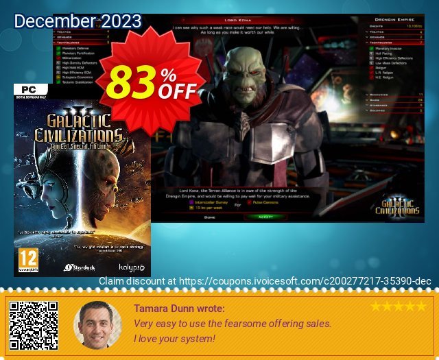 Galactic Civilization III Limited Special Edition PC luar biasa penawaran loyalitas pelanggan Screenshot