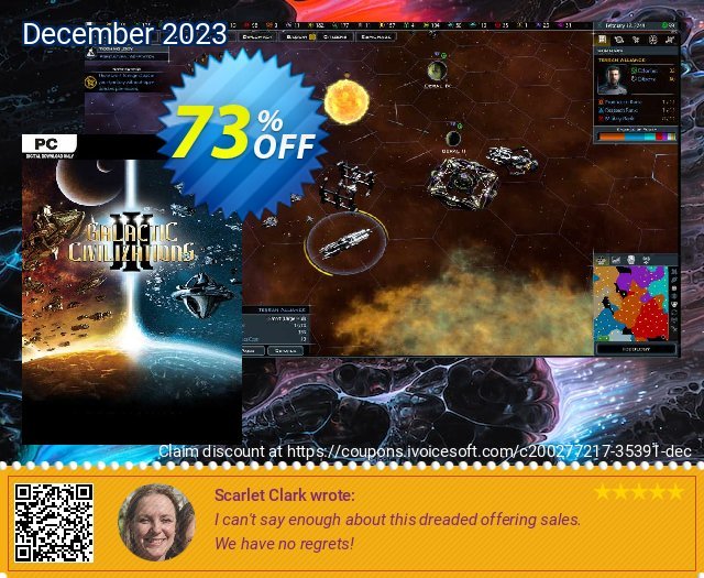 Galactic Civilizations III PC 惊人的 优惠券 软件截图