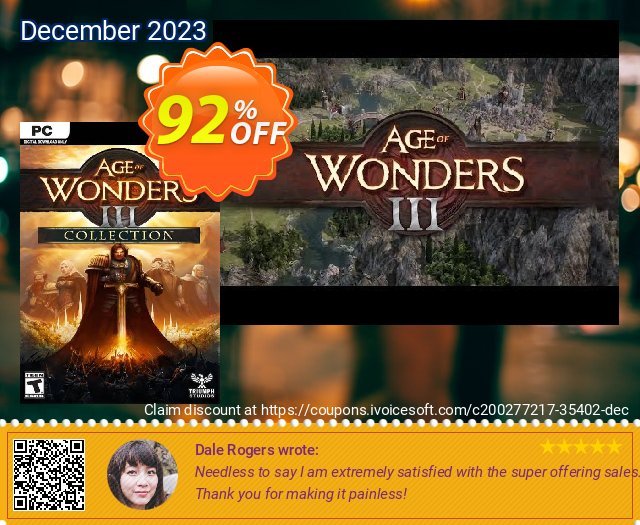 Age of Wonders III 3: Collection PC discount 92% OFF, 2024 Easter Day offering sales. Age of Wonders III 3: Collection PC Deal 2024 CDkeys