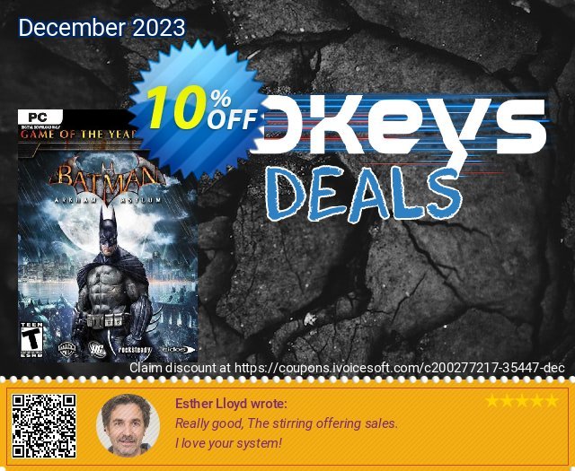 Batman Arkham Asylum Game of the Year Edition PC verblüffend Sale Aktionen Bildschirmfoto