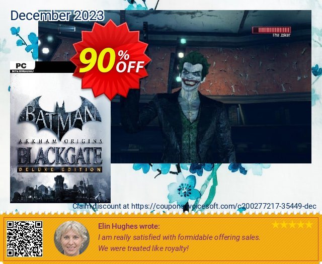 Batman: Arkham Origins Blackgate - Deluxe Edition PC 惊人的 产品折扣 软件截图