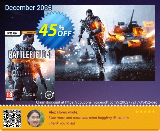 Battlefield 4 Inc Premium Edition DLC PC discount 45% OFF, 2024 April Fools Day promo. Battlefield 4 Inc Premium Edition DLC PC Deal 2024 CDkeys
