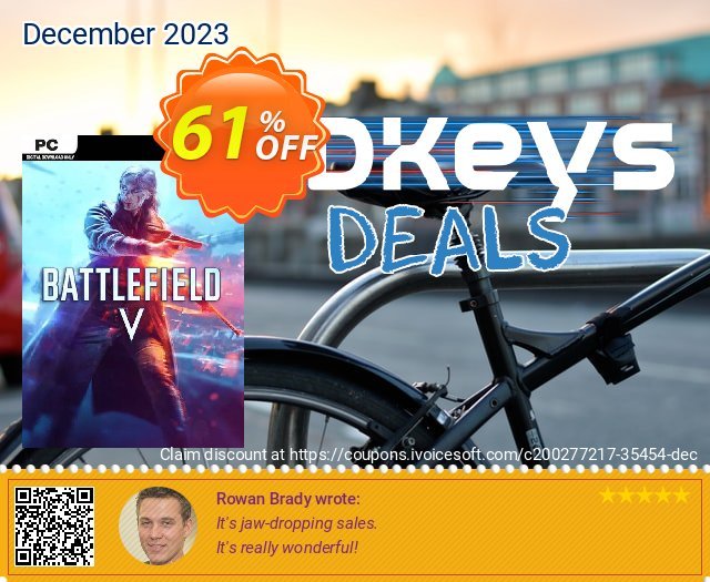 Battlefield V 5 PC discount 61% OFF, 2024 African Liberation Day offering sales. Battlefield V 5 PC Deal 2024 CDkeys