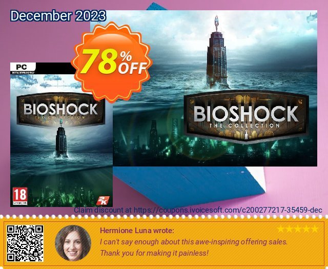 BioShock The Collection PC discount 78% OFF, 2024 Spring offering sales. BioShock The Collection PC Deal 2024 CDkeys